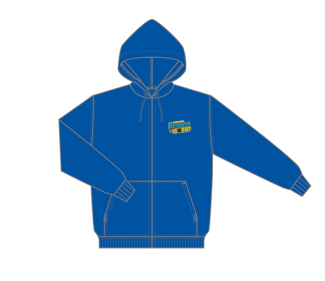 予約商品【12月度オンライン特典会サイン対応】EBiDAN OSAKAの弁天 to WORLD ジップアップライトパーカー